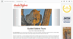Desktop Screenshot of guidedsafaris.co.za