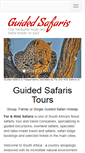 Mobile Screenshot of guidedsafaris.co.za