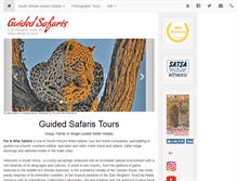 Tablet Screenshot of guidedsafaris.co.za